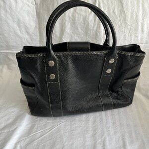 Michael Kors Black Pebble Leather Large Satchel
